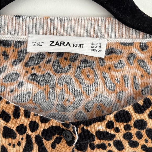 Zara Leopard Print Cardigan - Picture 4 of 5
